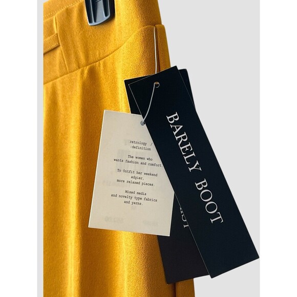 Retrology Mustard Yellow Comfort Waist Stretch Barely Boot Pull On Pants Med NWT - Picture 5 of 6